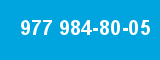 977 984-80-05 977 984-80-05